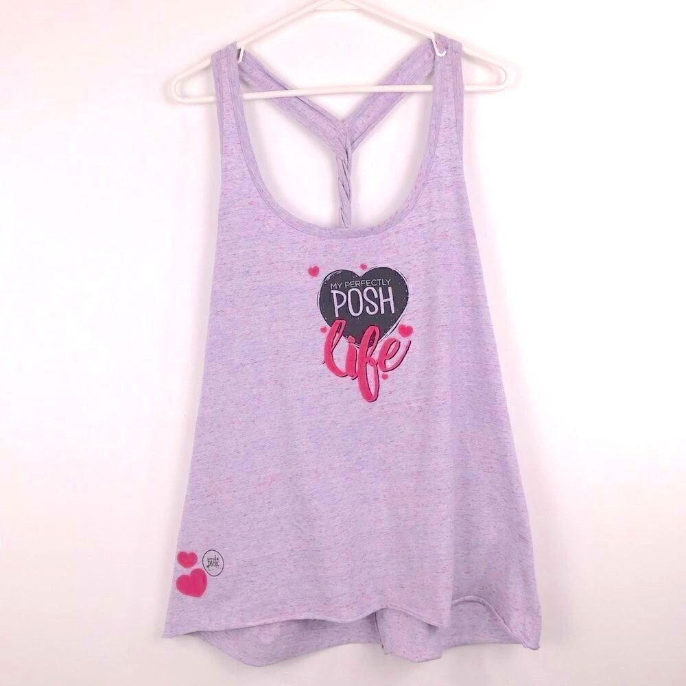 “My Perfectly Posh Life” Mottled Pastel Tank